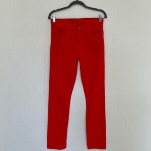 CITIZENS OF HUMANITY Size 28 Villa Red Straight Leg Slim Fit Jeans